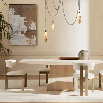 Alabaster Flint 1 Light LED Multi - Drop Pendant - Manor Lights