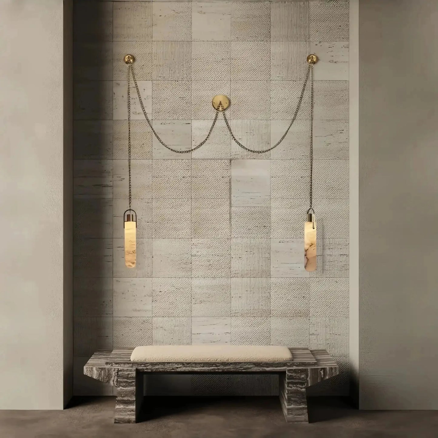 Alabaster Flint 1/2/3/5/7/9/12/15 - Light LED Multi - Drop Pendant - 2 lightsManor Lights