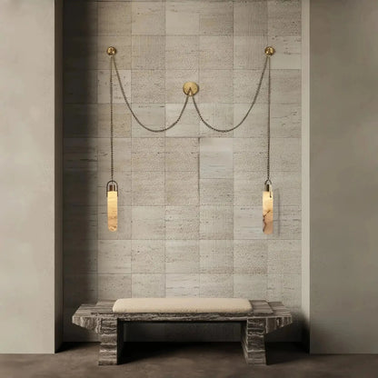 Alabaster Flint 1/2/3/5/7/9/12/15 - Light LED Multi - Drop Pendant - 2 lightsManor Lights