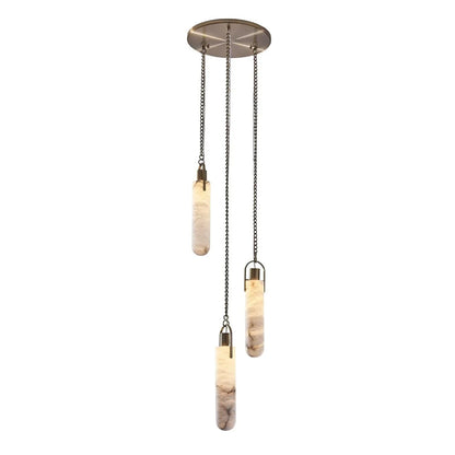 Alabaster Flint 3 light Additions Multi Light Staircase Pendant