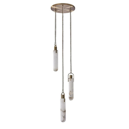 Alabaster Flint 3 light Additions Multi Light Staircase Pendant