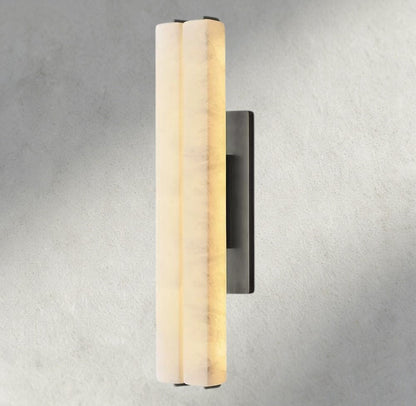 Audubon Alabaster Double Sconce - Manohaus