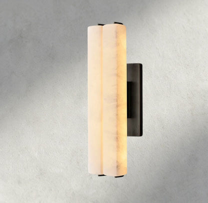 Audubon Alabaster Double Sconce - Manohaus
