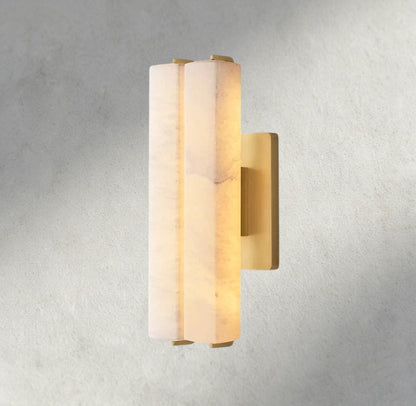 Audubon Alabaster Double Sconce - Manohaus