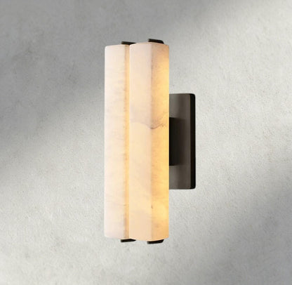 Audubon Alabaster Double Sconce - Manohaus