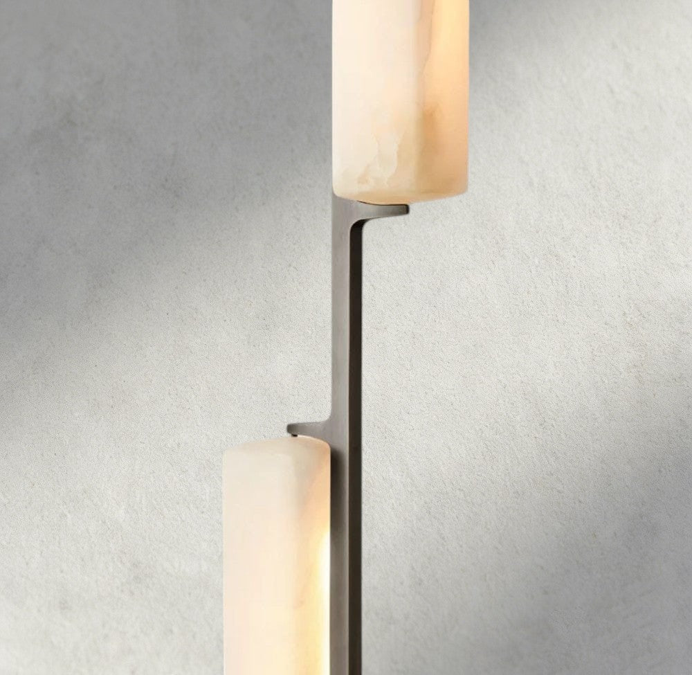 Audubon Alabaster Linear Chandelier 54" - Manohaus