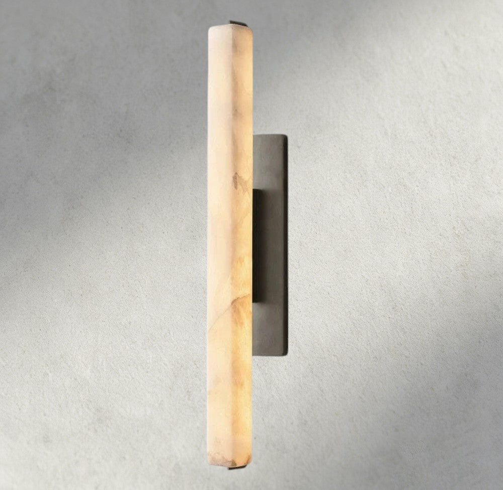 Audubon Alabaster Single Sconce - Manohaus