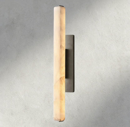 Audubon Alabaster Single Sconce - Manohaus