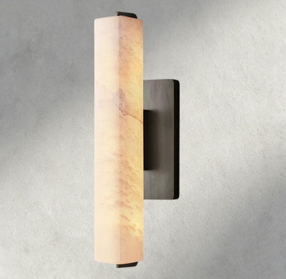 Audubon Alabaster Single Sconce - Manohaus