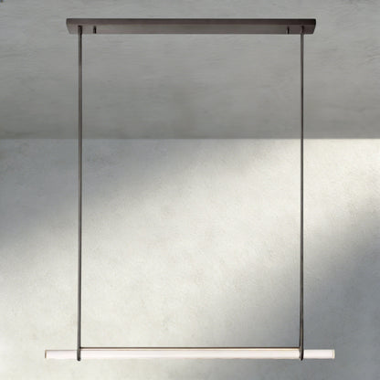 Audubon Crystal Linear Single Bar Chandelier - Manohaus