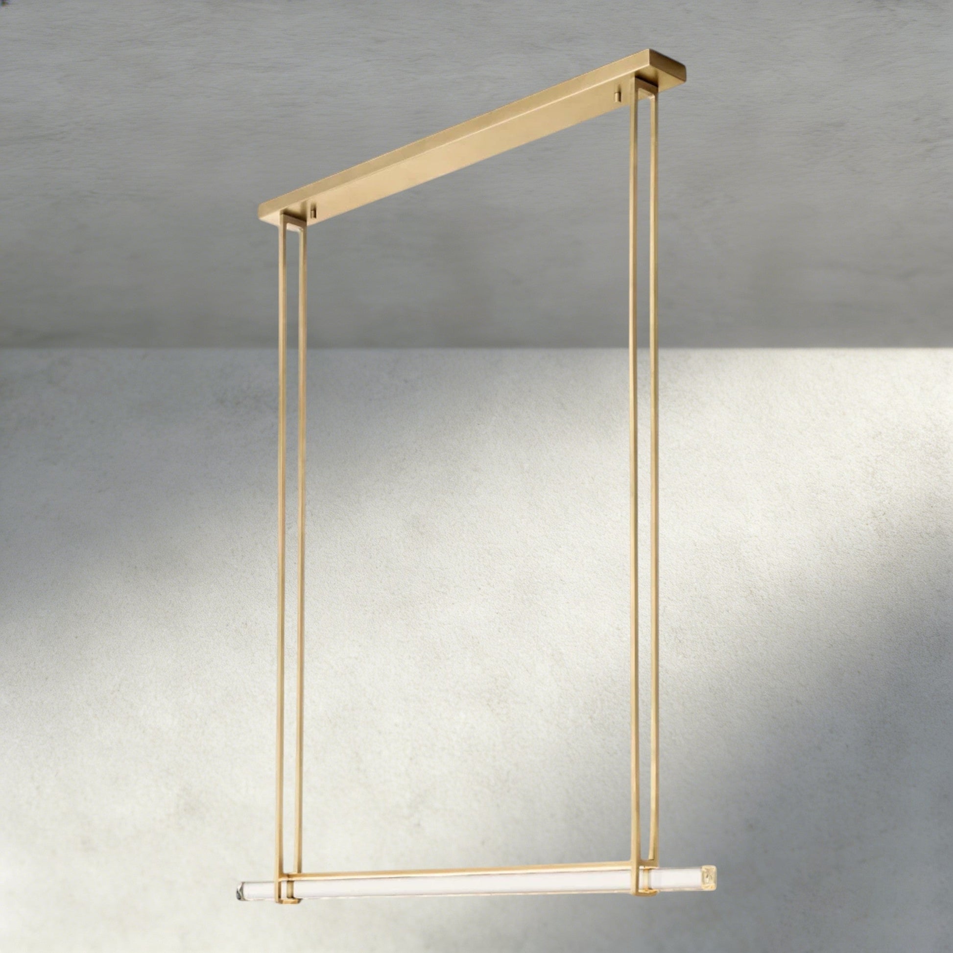 Audubon Crystal Linear Single Bar Chandelier - Manohaus