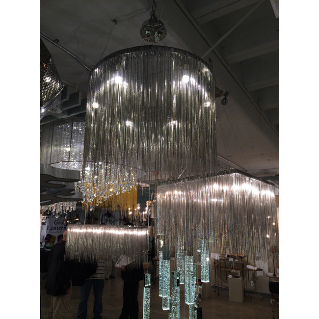 Sleek Beam Round Pendant