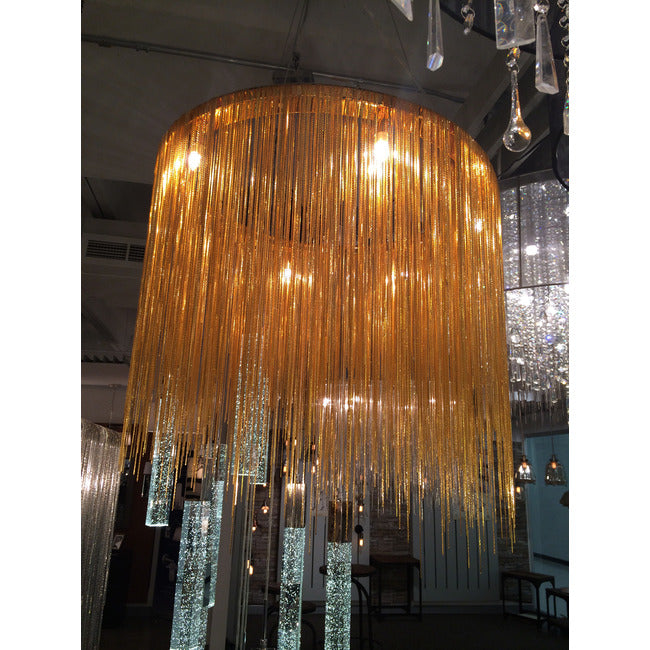 Sleek Beam Round Pendant