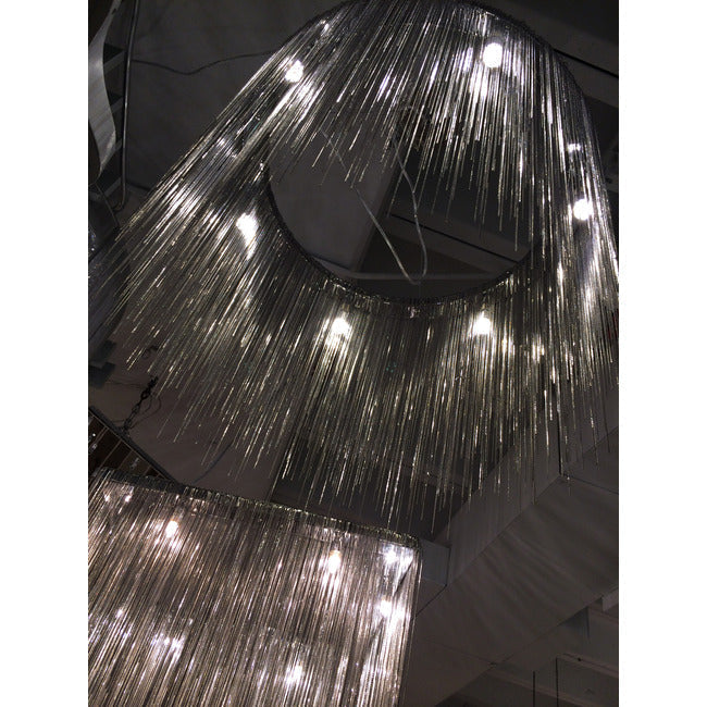 Sleek Beam Round Pendant