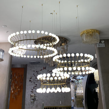 Modern Style Egg Light in Gold Finish for Living Room / dining Room / bedroom