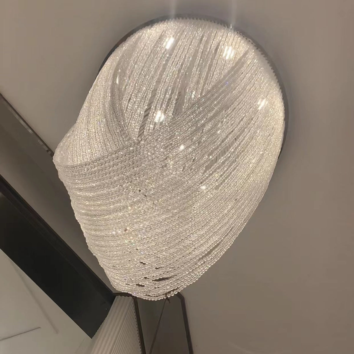 Luxury Crystal Chandelier Flush Mount Ceiling Light