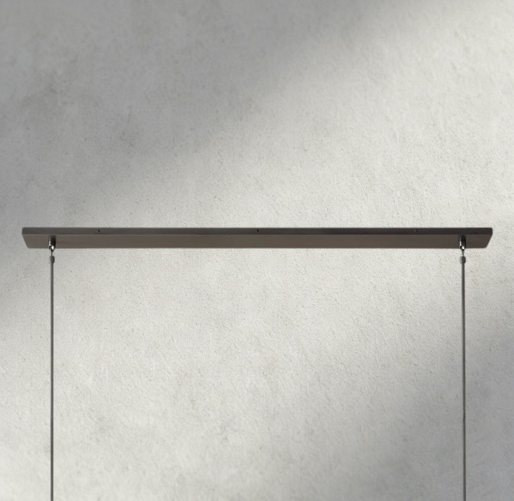 Boule De Cristal Clear Glass Linear Chandelier 48", 60" - Manohaus