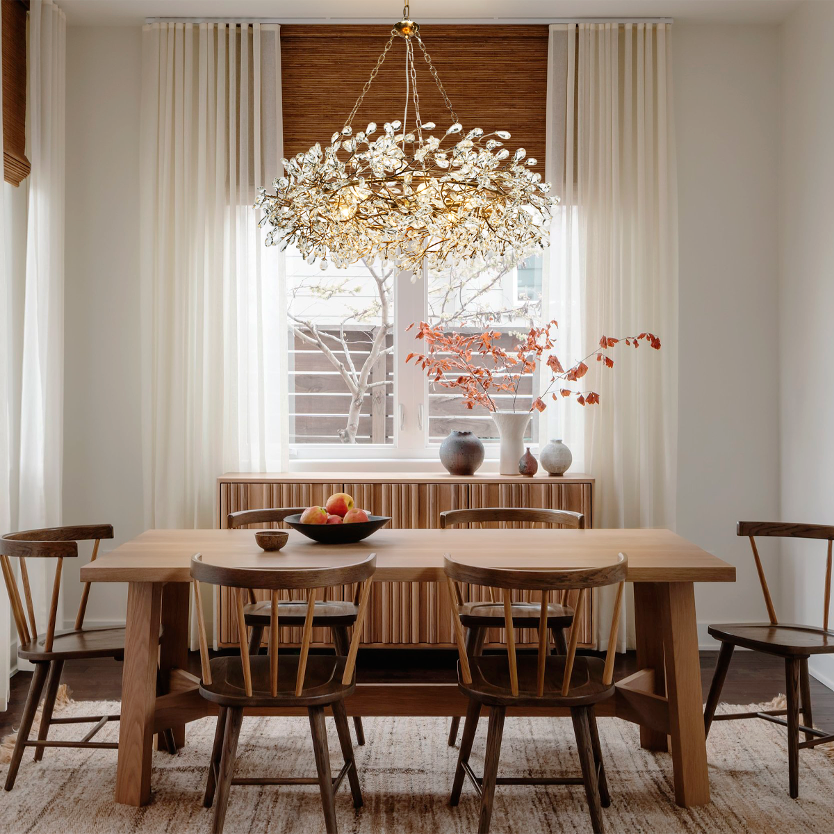 Fiore Crown Chandelier 39"