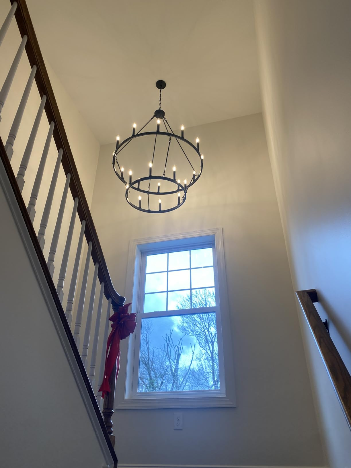 Camina Vintage Candelabra Round Chandelier 26"