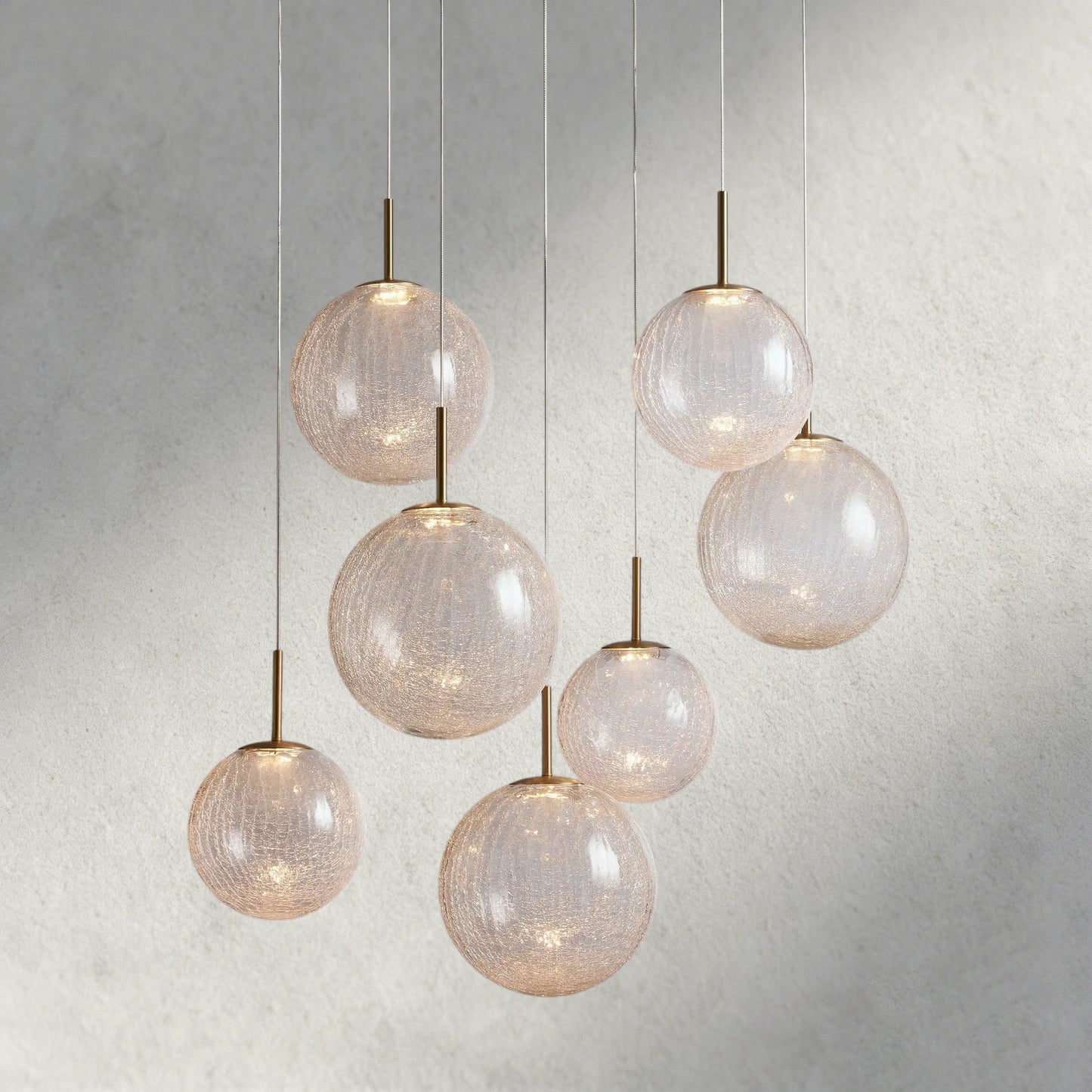 34" / CRACKLE Casen Round Chandelier 20", 28", 34", 43"