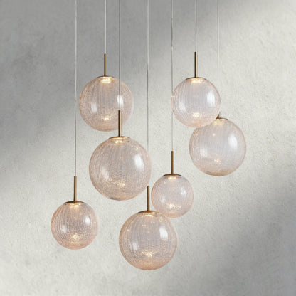 34" / CRACKLE Casen Round Chandelier 20", 28", 34", 43"