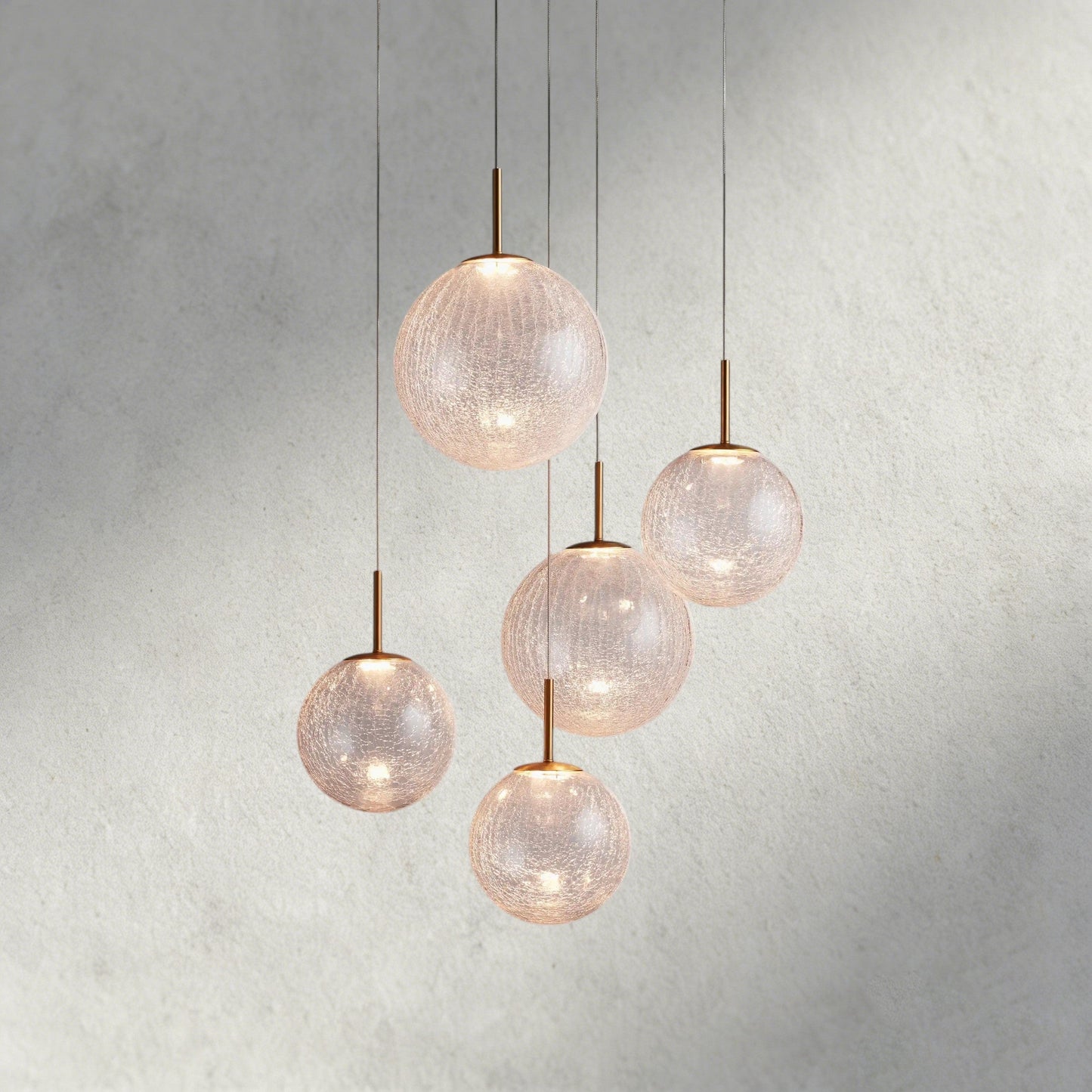 28" / CRACKLE Casen Round Chandelier 20", 28", 34", 43"