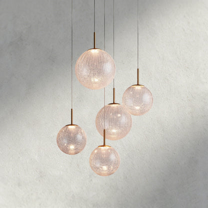 28" / CRACKLE Casen Round Chandelier 20", 28", 34", 43"
