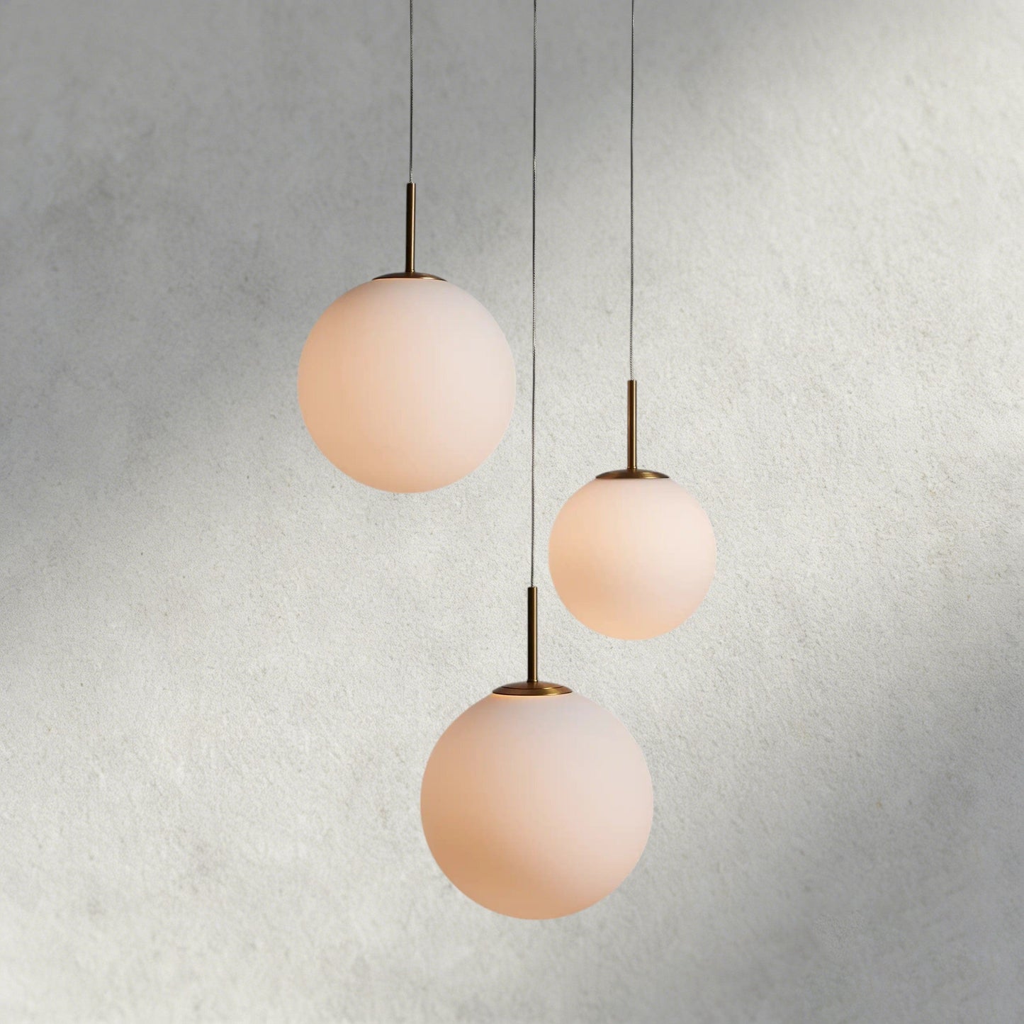 20" / MATTE OPAL Casen Round Chandelier 20", 28", 34", 43"