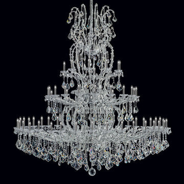 Chrome Large Maria Crystal Chandelier