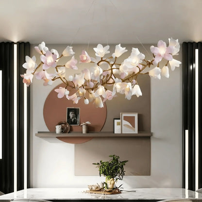 Circular Blossom Chandelier - L 39.4″(100cm) x W 15.7″(40cm) x H 17.7″(45cm)-Manor Lights