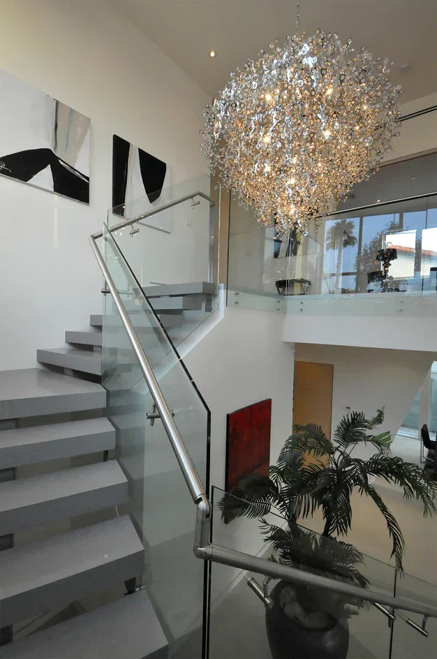 Modern 10 / 13 / 21-Light Gyroscopic Chrome Pendant Light Fixtures for Dining Room / living Room
