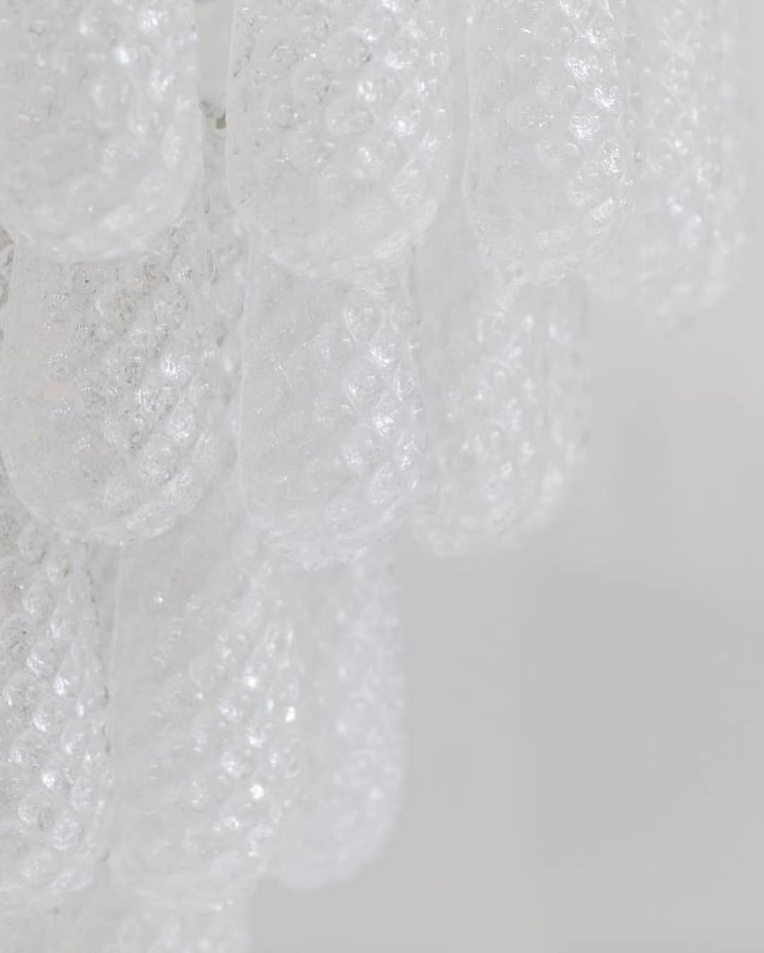Murano Chandelier – Drop – 52 Glasses – Transparent