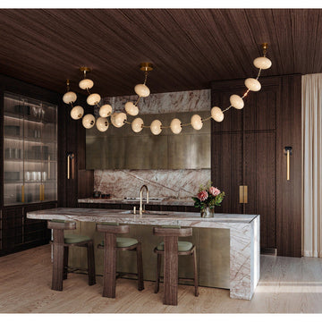 Lattice Glass Chandelier