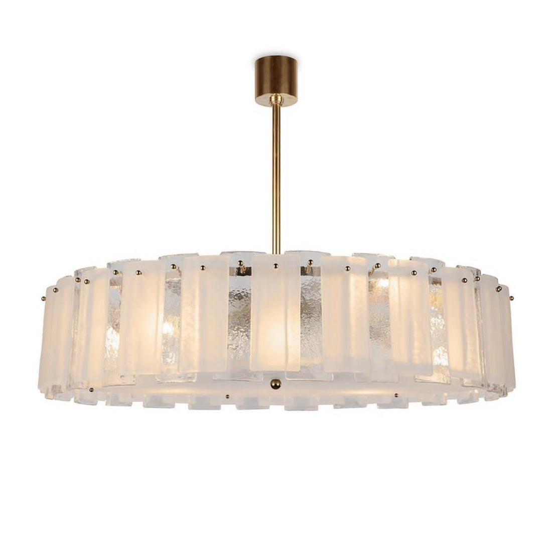 Modern Light Luxury Glacier Glass Chandelier for Living Room / bedroom / dining Room