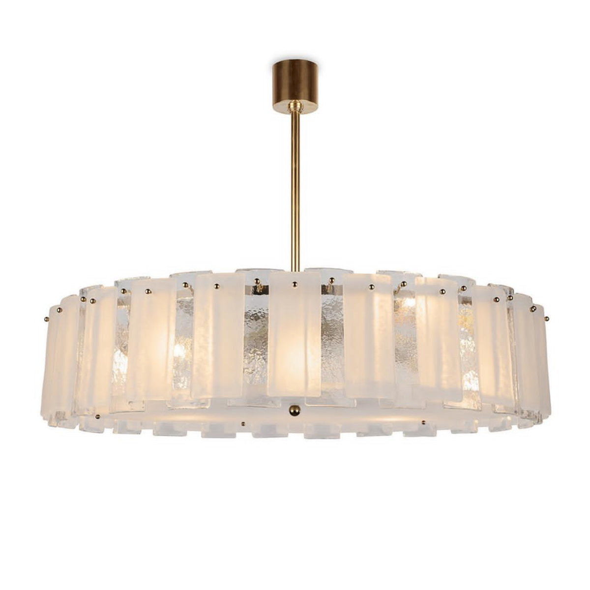 Modern Light Luxury Glacier Glass Chandelier for Living Room / bedroom / dining Room