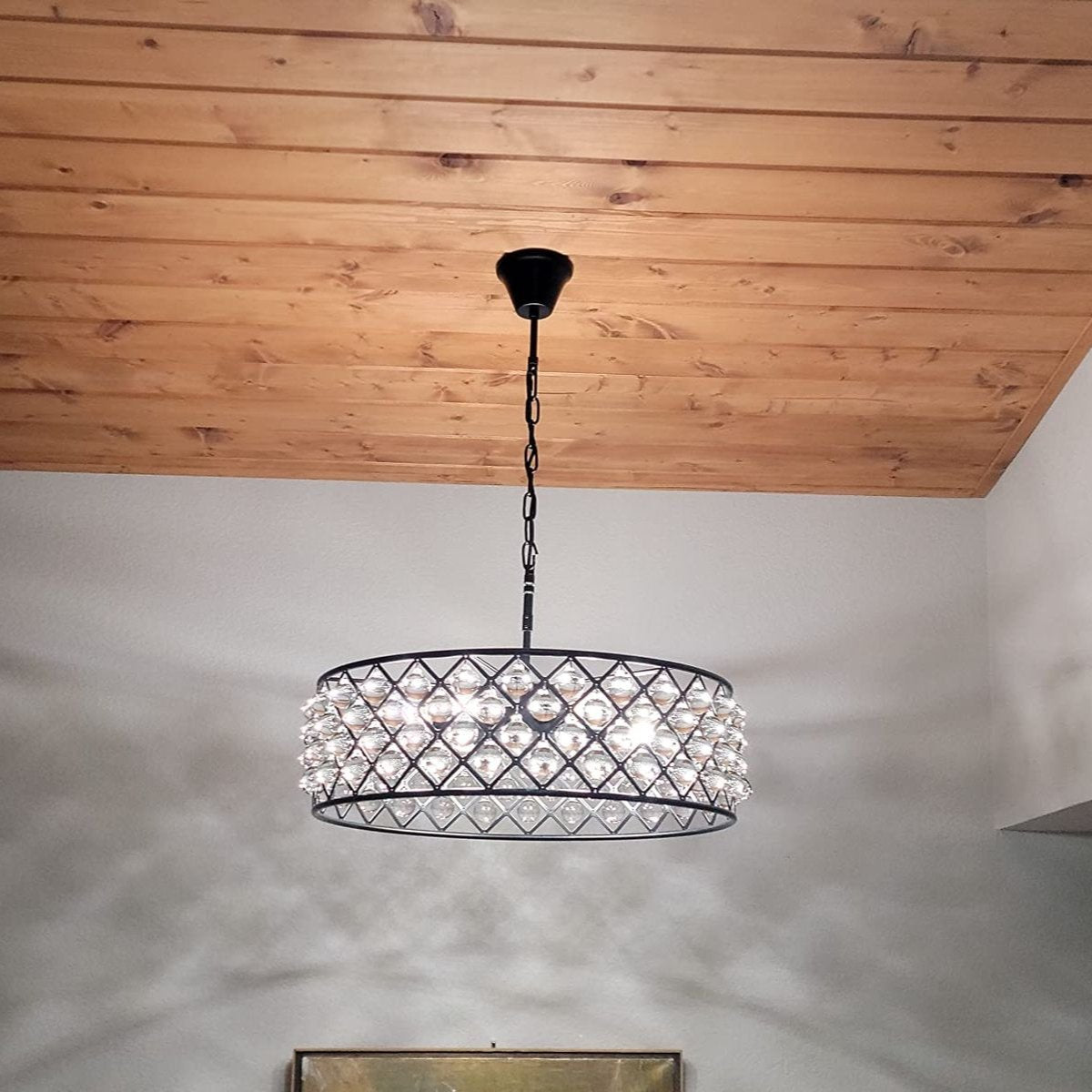 Post-Modern Raindrop Crystal Chandelier Rectangle / round Light for Living Room / dining Table