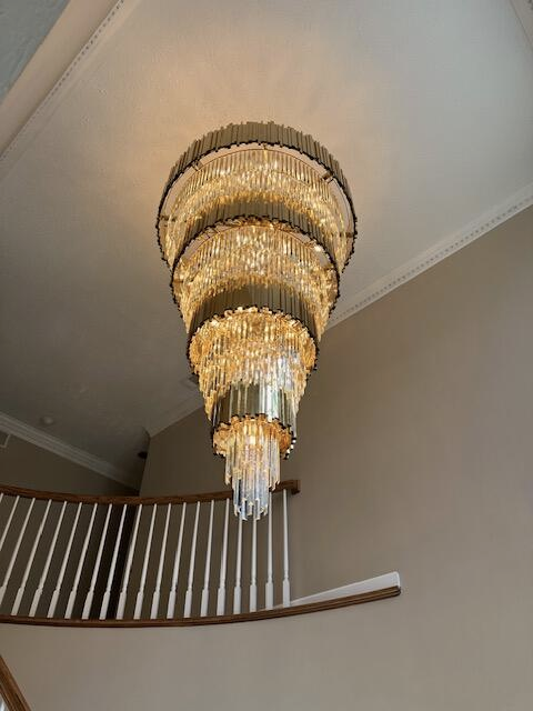 Extra Large Modern Multilayer Pendant Chandelier in Gold Finish Luxury Light for Large Staircase / duplex /
