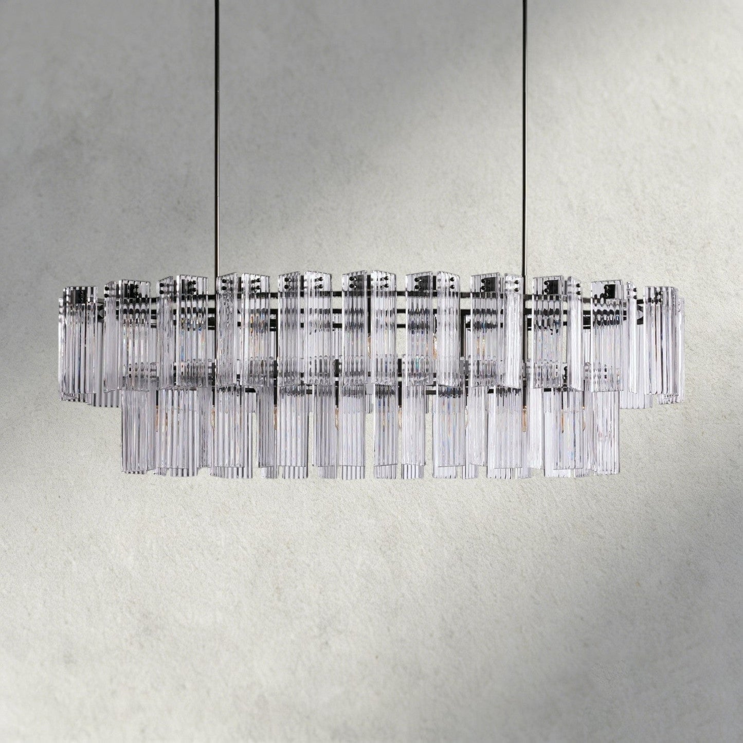Delsie Oval Chandelier 51", 63", 72"