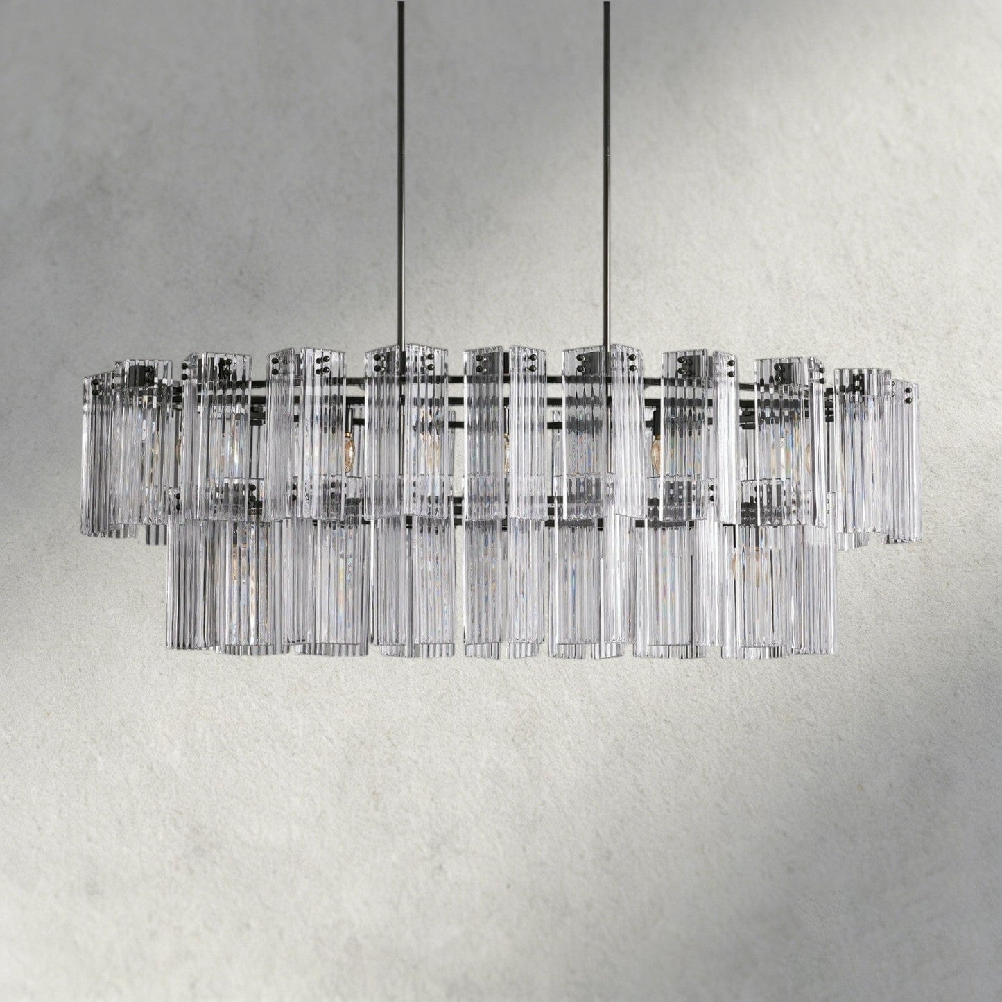 Delsie Oval Chandelier 51", 63", 72"