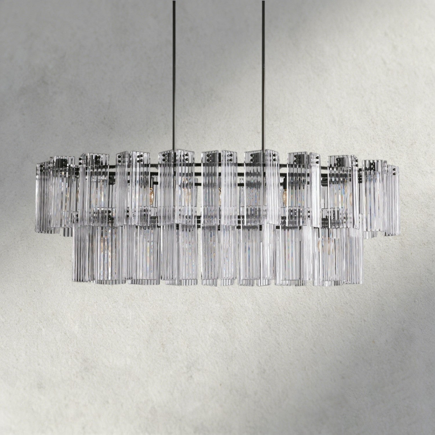 Delsie Oval Chandelier 51", 63", 72"