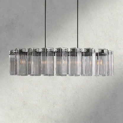 51" / Bronze / Clear Delsie Oval Chandelier 51", 63", 72"