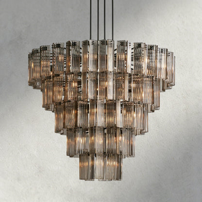 60" / Bronze / Smoke Delsie Round Chandelier 38", 48", 60"