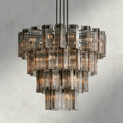 48" / Bronze / Smoke Delsie Round Chandelier 38", 48", 60"