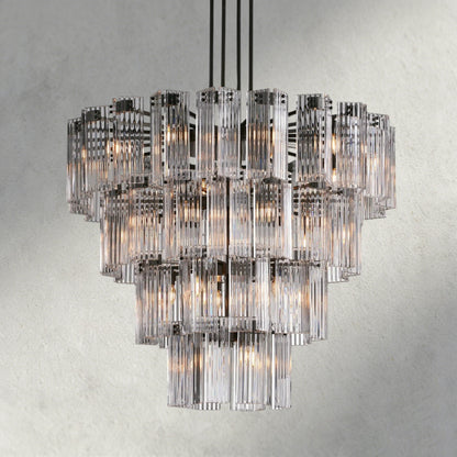 48" / Bronze / Clear Delsie Round Chandelier 38", 48", 60"