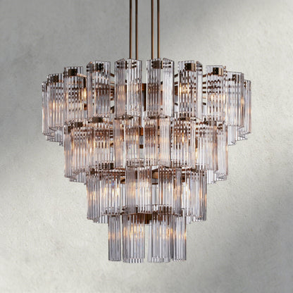 48" / Brass / Clear Delsie Round Chandelier 38", 48", 60"