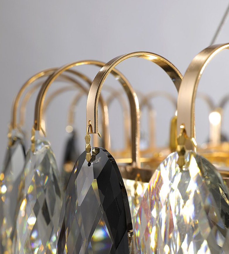 Luxurious K9 Crystal Chandelier Modern Ceiling Light Fixtures Set for Living Room / dining Room