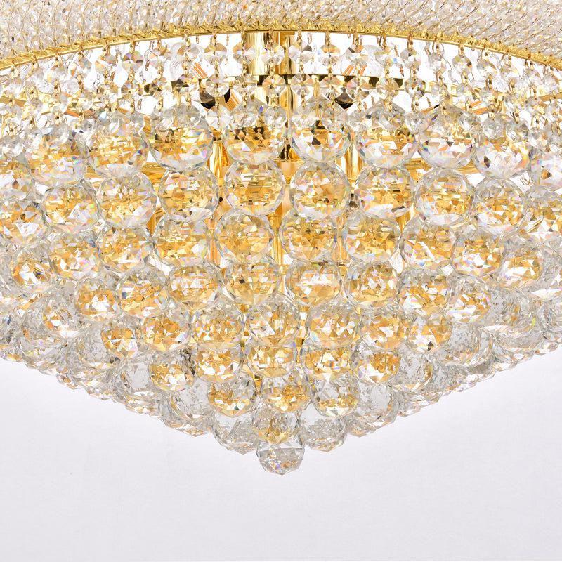 Luxury French Empire Chandelier for Villa Hall Ceiling Three-Layers Crystal Light for Hotel Lobby