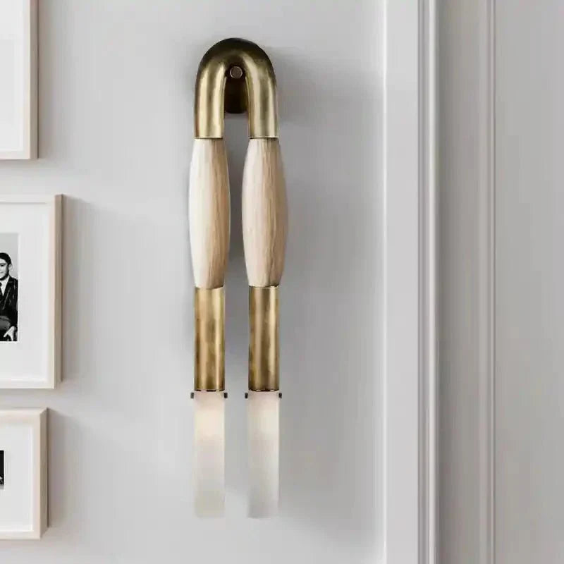 Double Head Antonia Horsehair Sconce