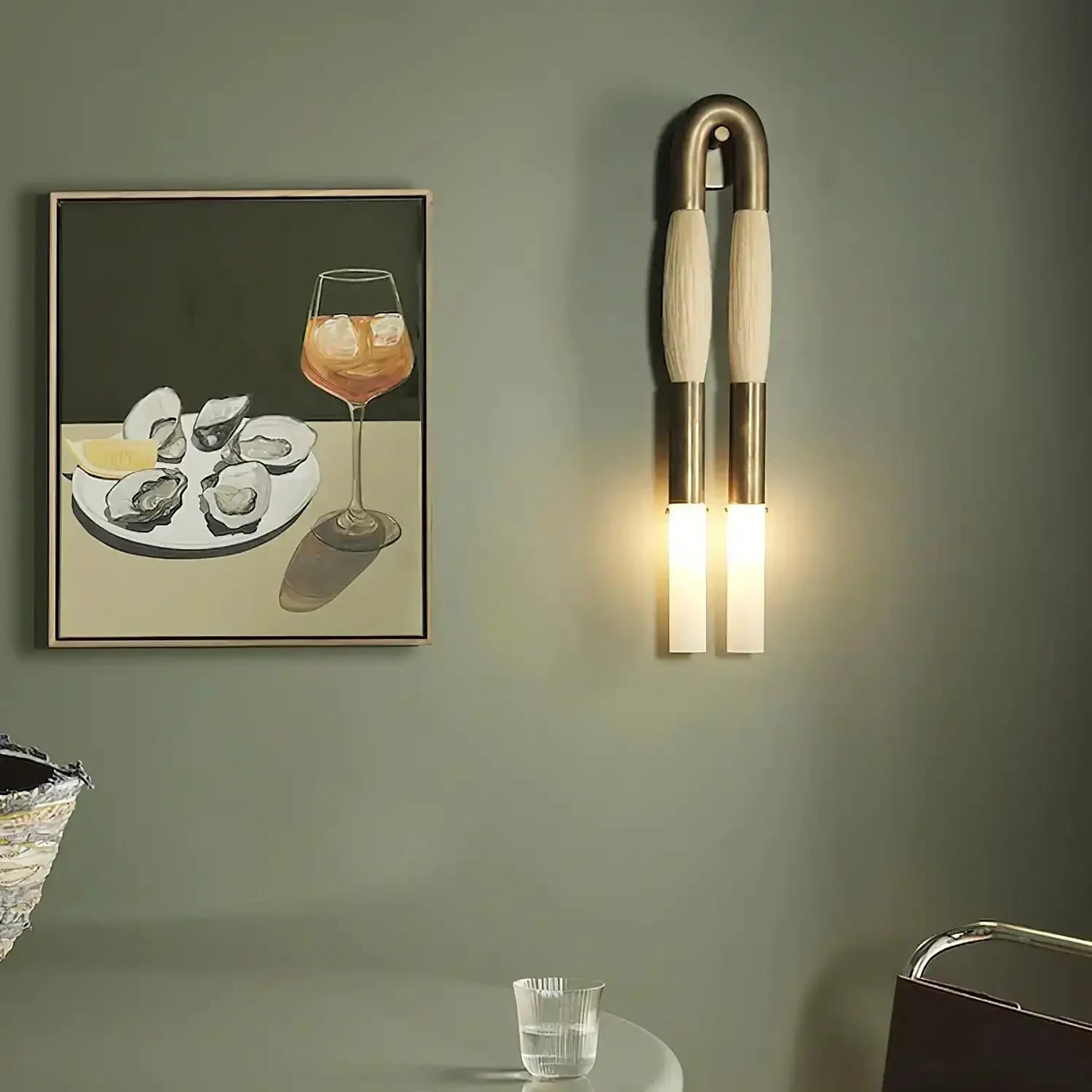 Double Head Antonia Horsehair Sconce