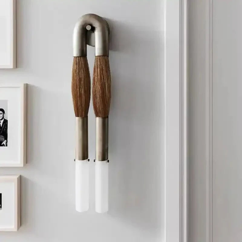 Double Head Antonia Horsehair Sconce